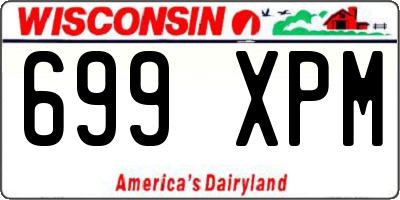 WI license plate 699XPM