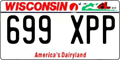 WI license plate 699XPP