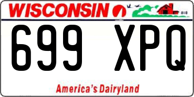 WI license plate 699XPQ