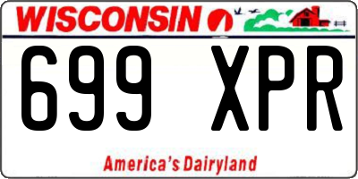 WI license plate 699XPR