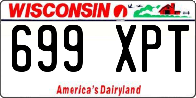 WI license plate 699XPT