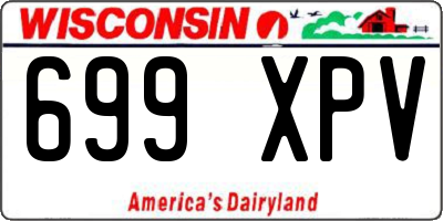 WI license plate 699XPV