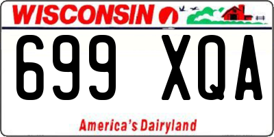 WI license plate 699XQA