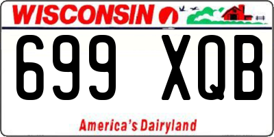 WI license plate 699XQB