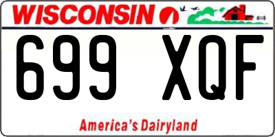 WI license plate 699XQF