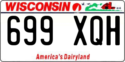 WI license plate 699XQH