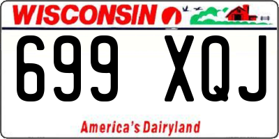 WI license plate 699XQJ