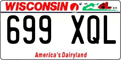 WI license plate 699XQL