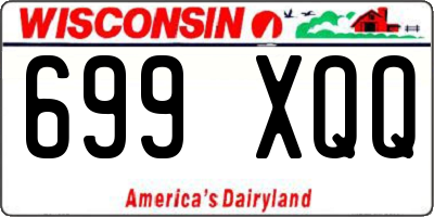 WI license plate 699XQQ