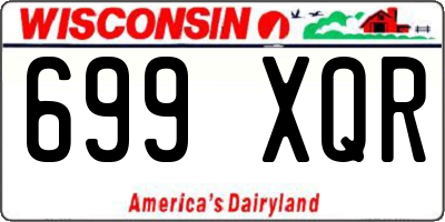 WI license plate 699XQR