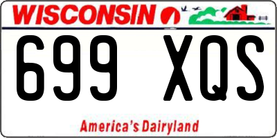 WI license plate 699XQS