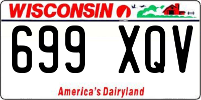 WI license plate 699XQV