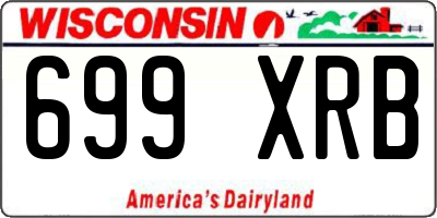 WI license plate 699XRB