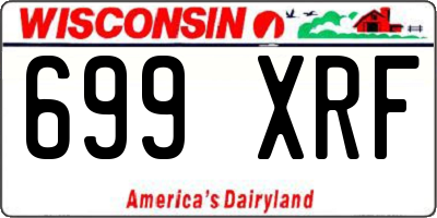 WI license plate 699XRF