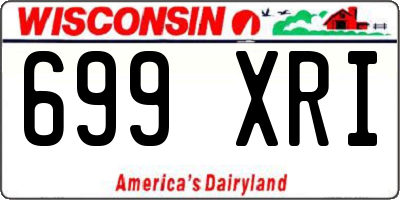 WI license plate 699XRI