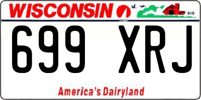 WI license plate 699XRJ