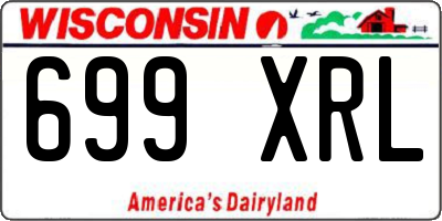 WI license plate 699XRL