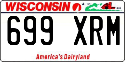 WI license plate 699XRM