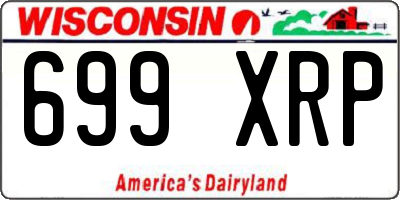 WI license plate 699XRP