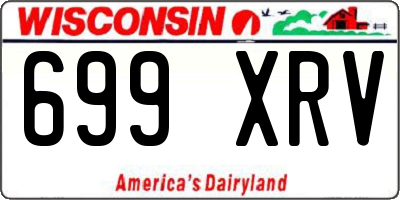 WI license plate 699XRV