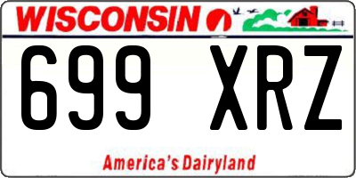 WI license plate 699XRZ