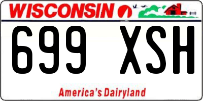 WI license plate 699XSH
