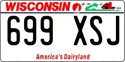 WI license plate 699XSJ