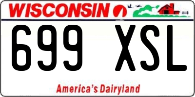 WI license plate 699XSL