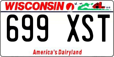 WI license plate 699XST