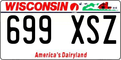 WI license plate 699XSZ