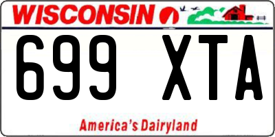 WI license plate 699XTA