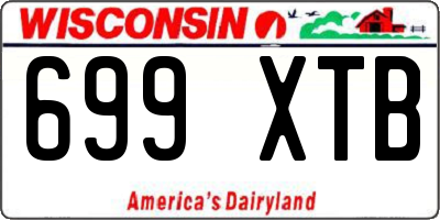 WI license plate 699XTB