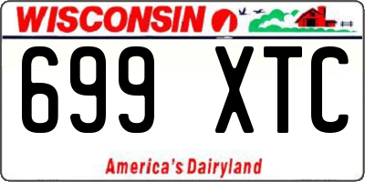 WI license plate 699XTC