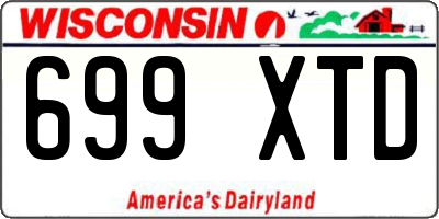 WI license plate 699XTD