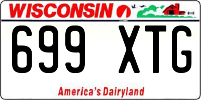 WI license plate 699XTG
