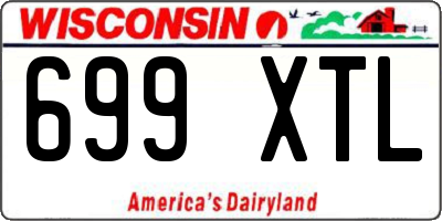 WI license plate 699XTL