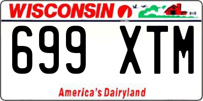 WI license plate 699XTM