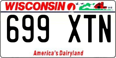 WI license plate 699XTN
