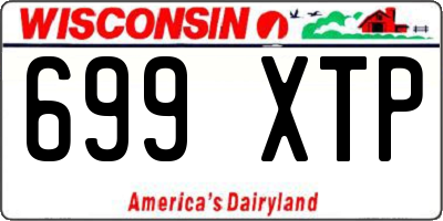 WI license plate 699XTP