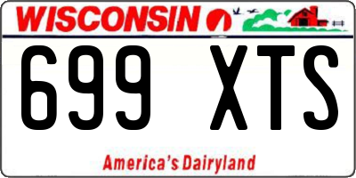 WI license plate 699XTS