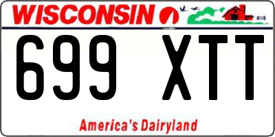 WI license plate 699XTT
