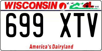 WI license plate 699XTV