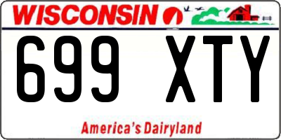 WI license plate 699XTY