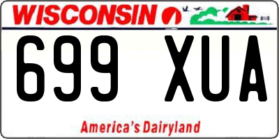 WI license plate 699XUA