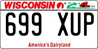 WI license plate 699XUP