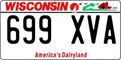 WI license plate 699XVA