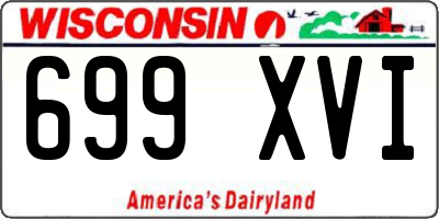 WI license plate 699XVI