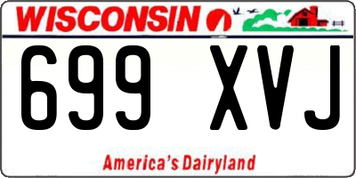 WI license plate 699XVJ