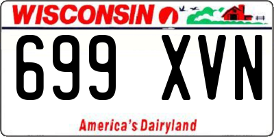 WI license plate 699XVN