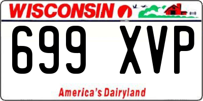 WI license plate 699XVP